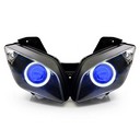 061 Headlight Yamha R15 2012-2016 Hid Angel Halos Blue Demon Eye